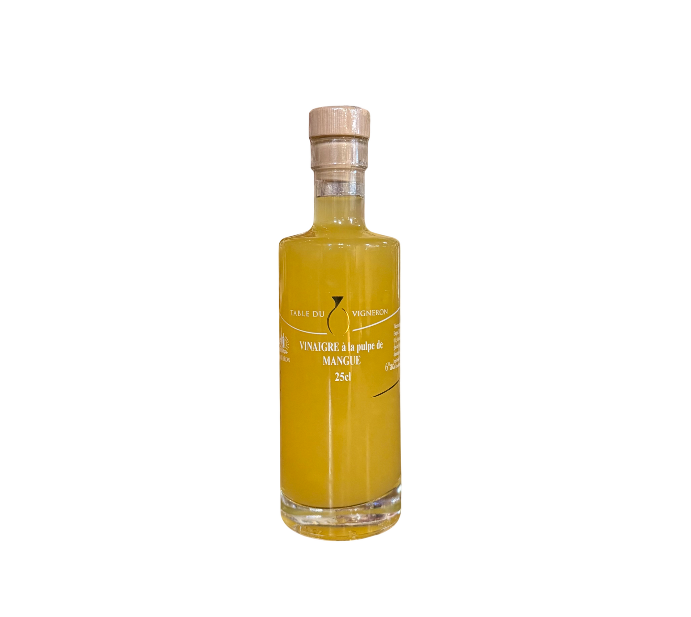 Vinaigre à la Pulpe de Mangue "Table du Vigneron" 6°- Les Santolines 25cl