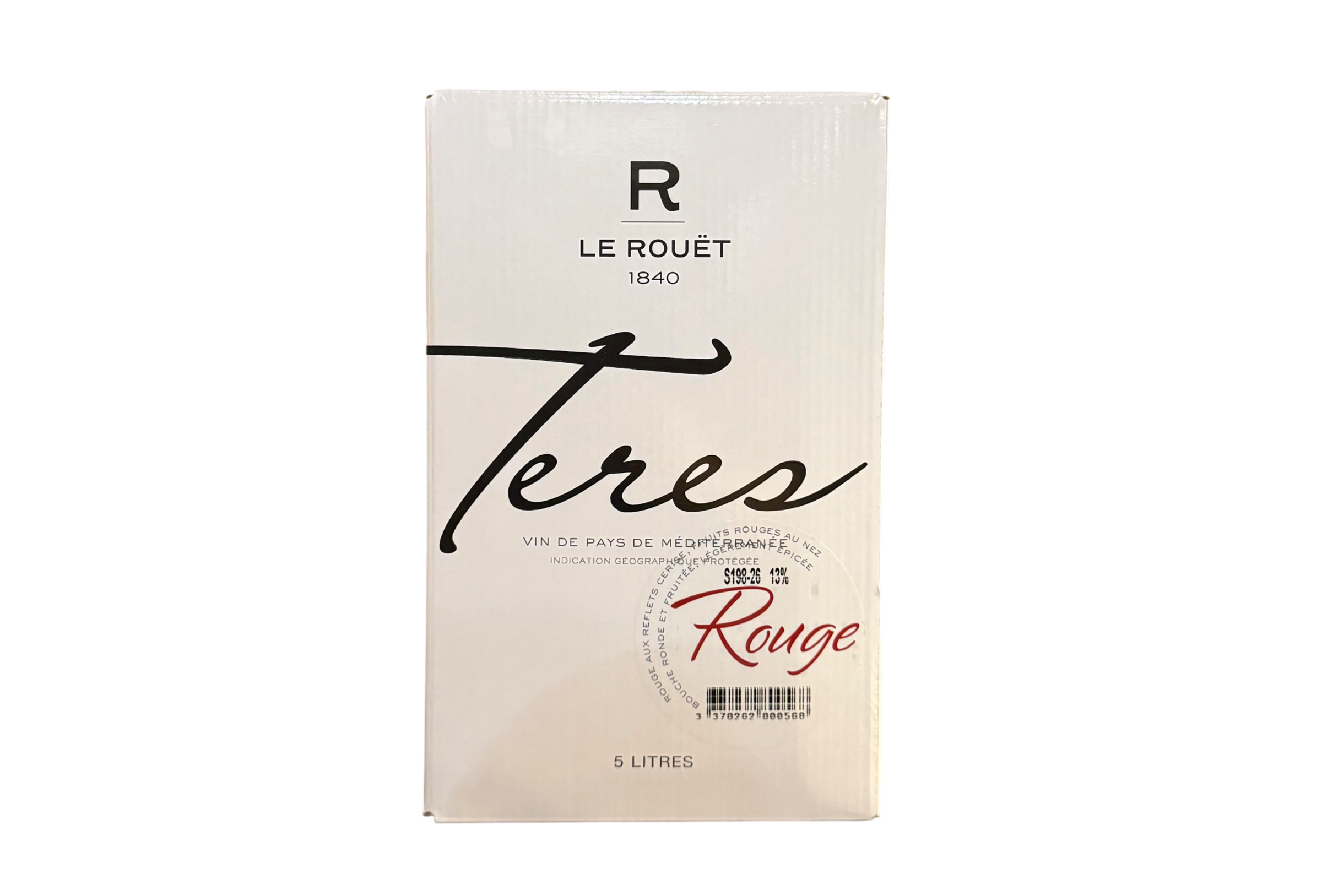 Cubi 5L Château Du Rouët Teres rouge 13% vol