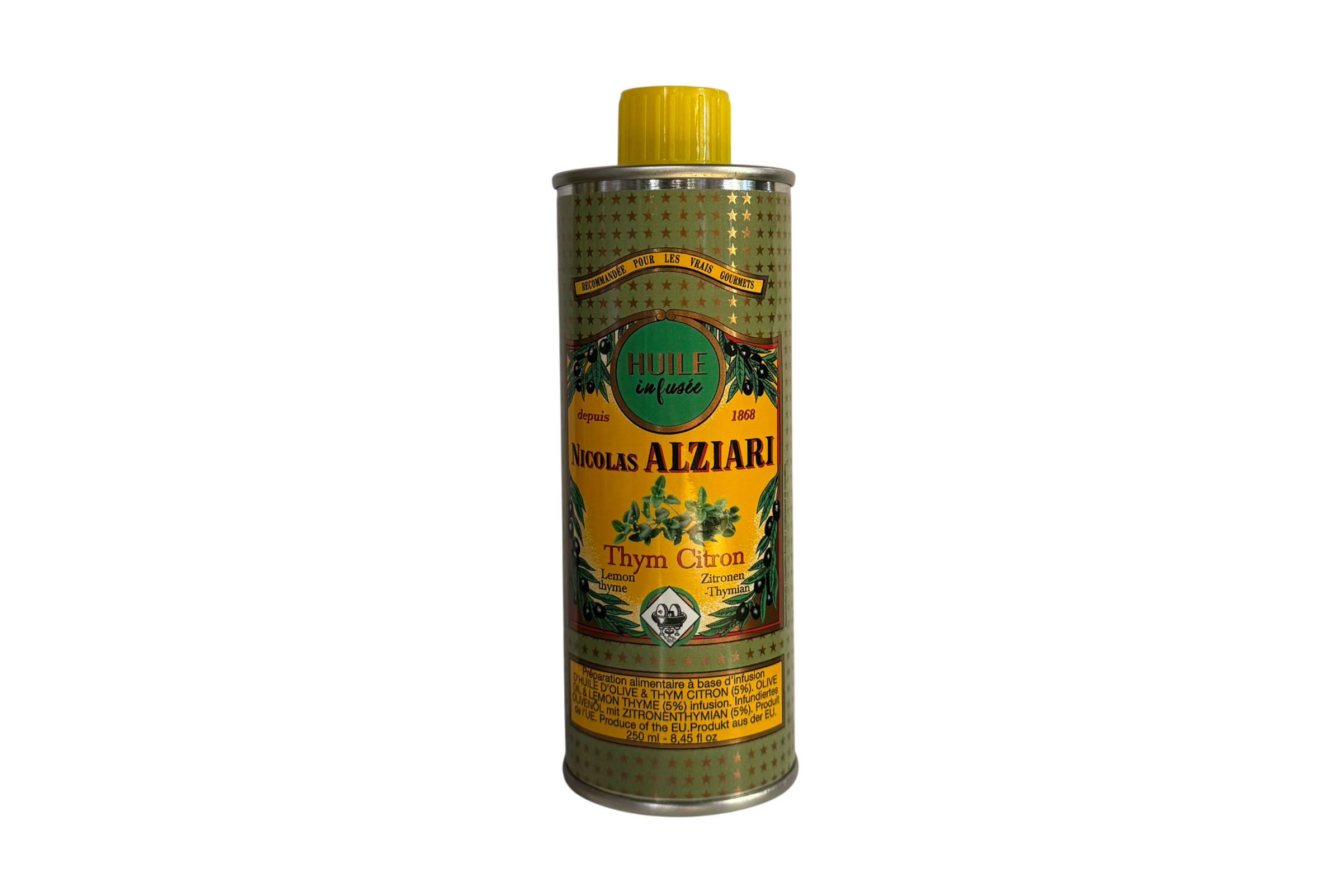 Huile d'Olive Infusée Thym Citron - Nicolas Alziari