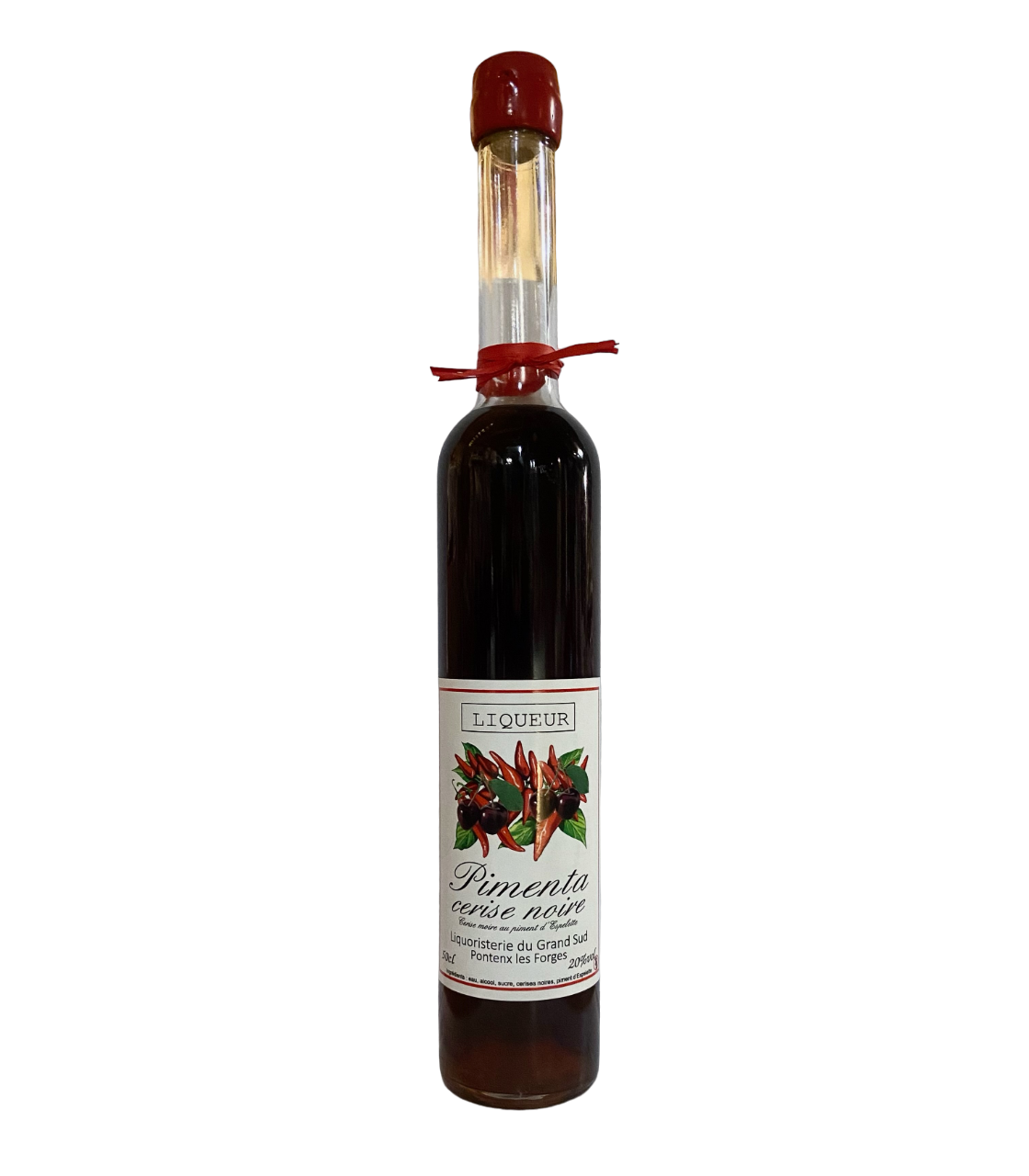 Liqueur de Cerise Noire au Piment d'Espelette 20% vol