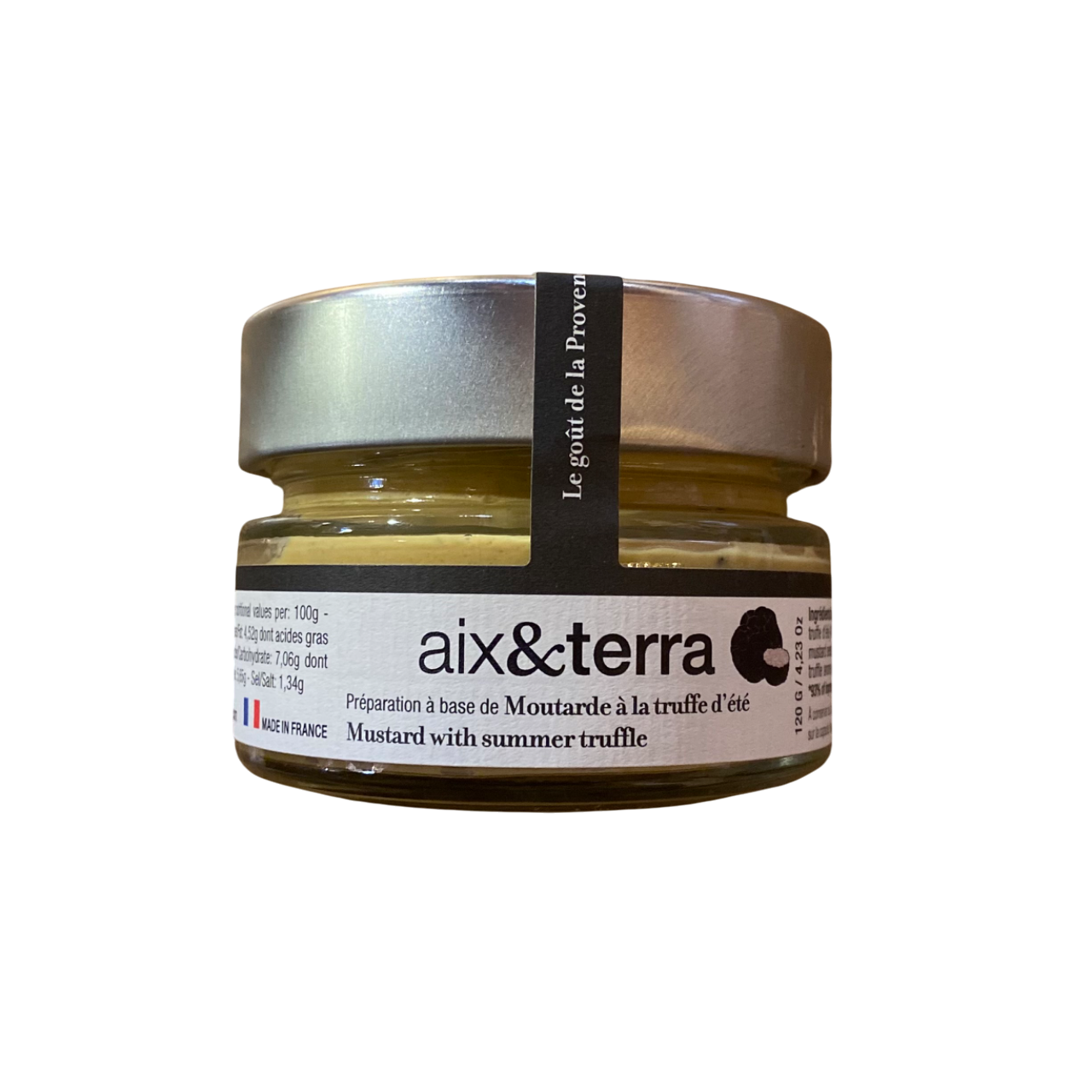 Préparation à Base de Moutarde à la Truffe d'Été - Aix&Terra 120gr