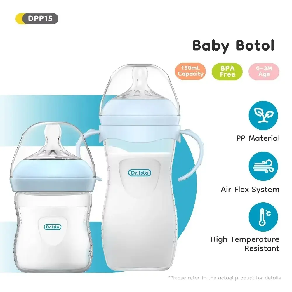 Baby PP Bottle 150/240/330ML Newborn Baby Bottle with Handle Milk BottleFeeding