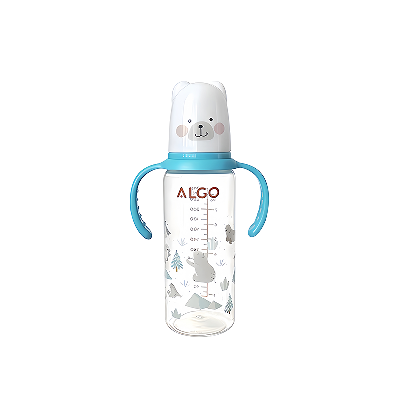 Thumbnail: 240ml baby bottle with handle, easy to clean, feeding accessory for children, su