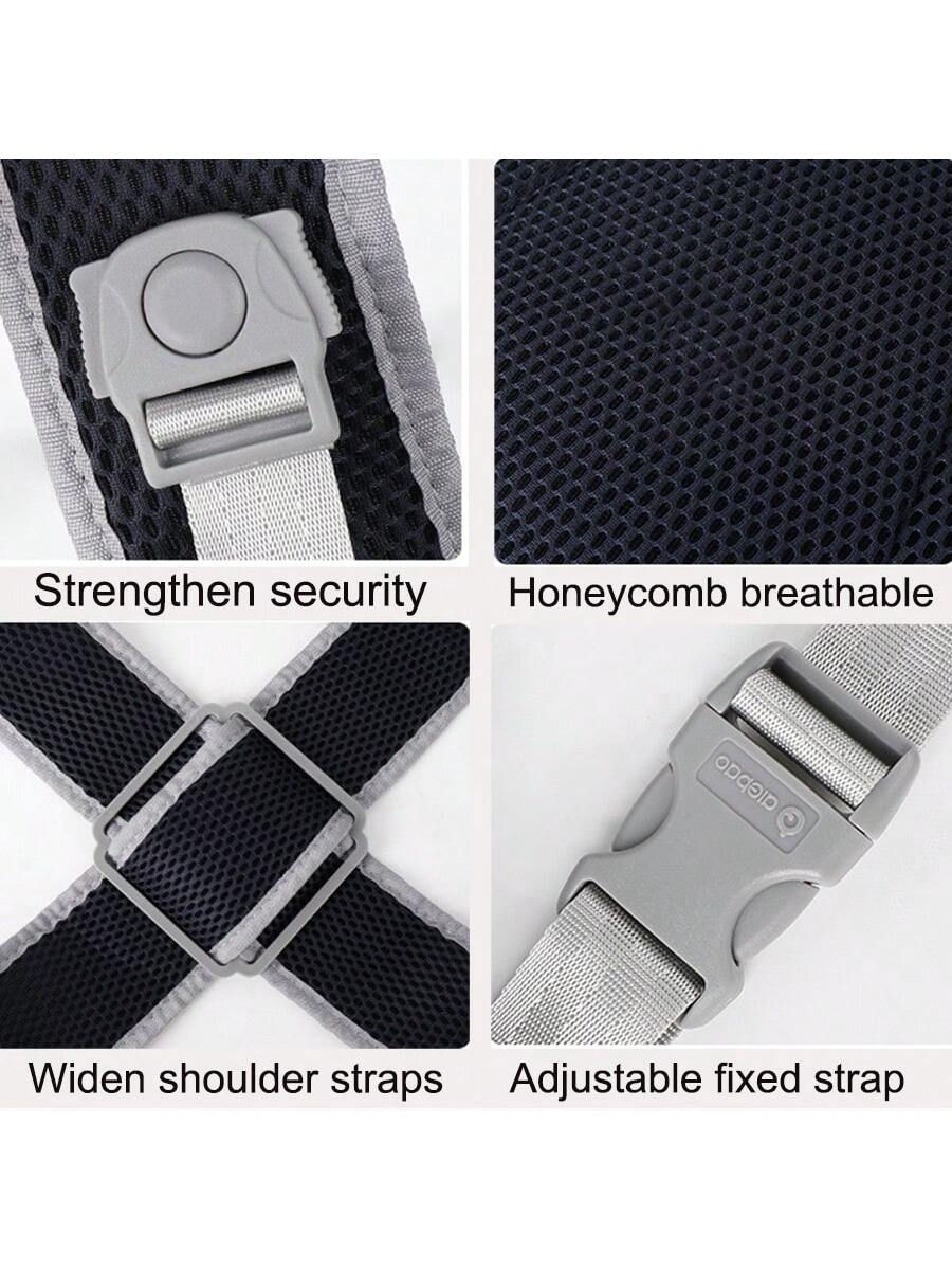 Thumbnail: Baby Mesh Carrier, Front-Carrying Type - Horizontal Carry Waist Stool Carrier, M