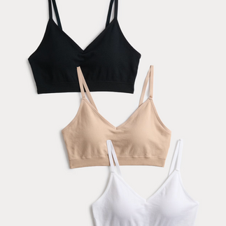 3pk Seamless Non Wired Bralettes
