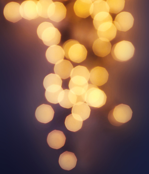 Lumières chaudes Blurry