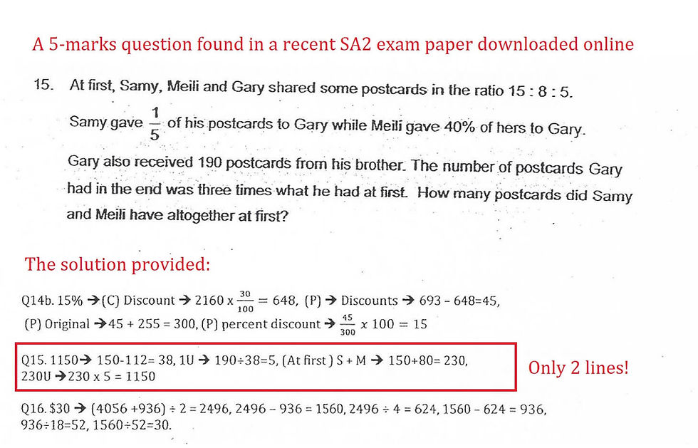 Primary School Exam Papers Singapore