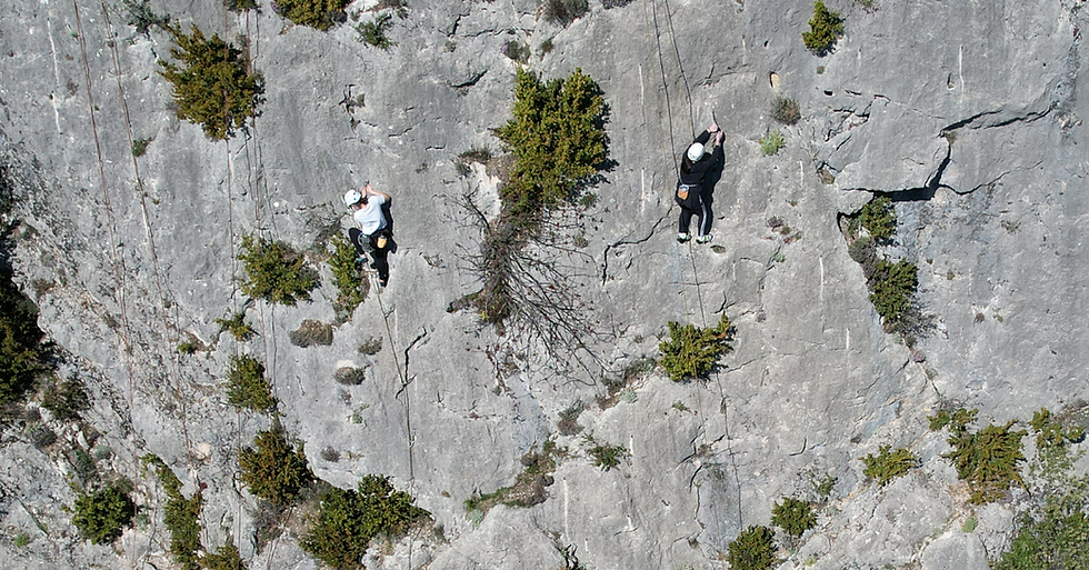Jeunes de la section en plein effort