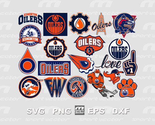 Edmonton Oilers NHL Team SVG Bundle | Hockey SVG NHL Clipart ...