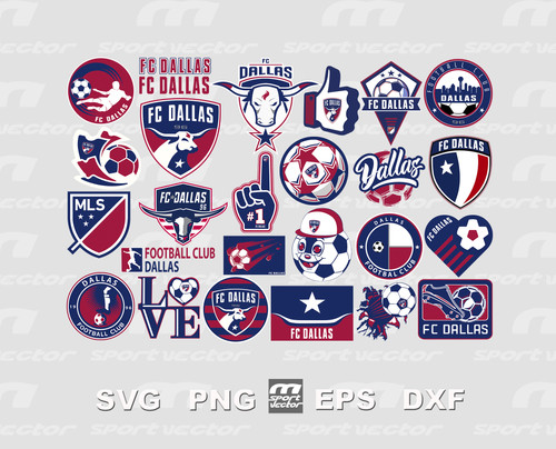 FC Dallas MLS Team SVG Bundle | Soccer SVG MLS Clipart | MagicSportVector