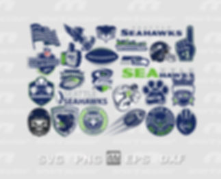 Seattle Seahawks NFL Team SVG Bundle | Football SVG & NFL Clipart