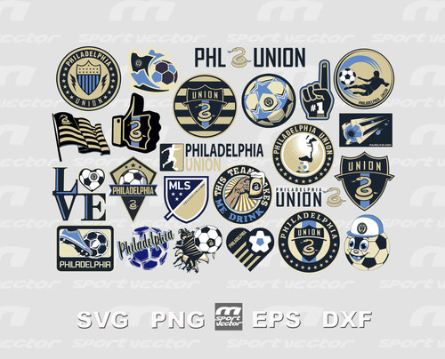 Philadelphia Union Team SVG Bundle | Soccer SVG MLS Clipart