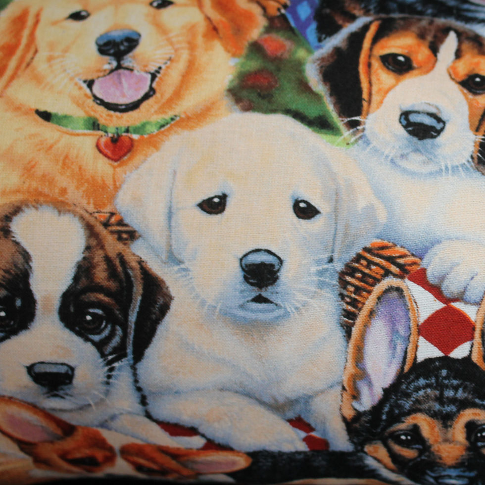 Thumbnail: Adorable Puppies In Baskets Rectangular Pillow