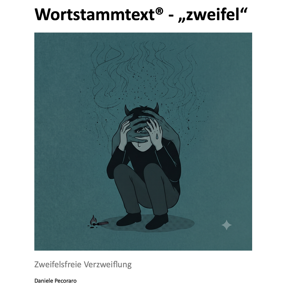 Wortstammtext® - "zweifel" - Zweifelsfreie Verzweiflung