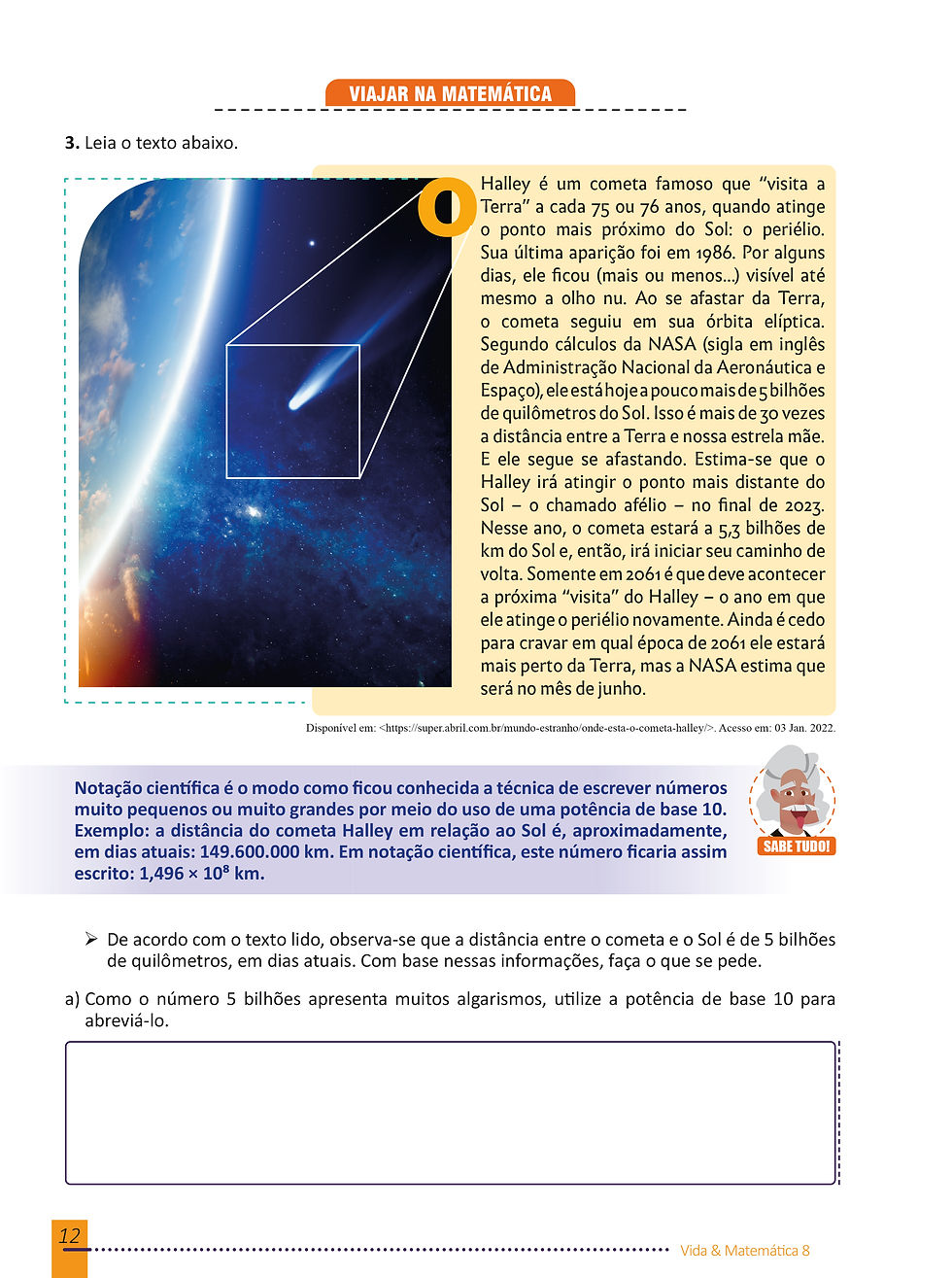 Vida e Matemática 8