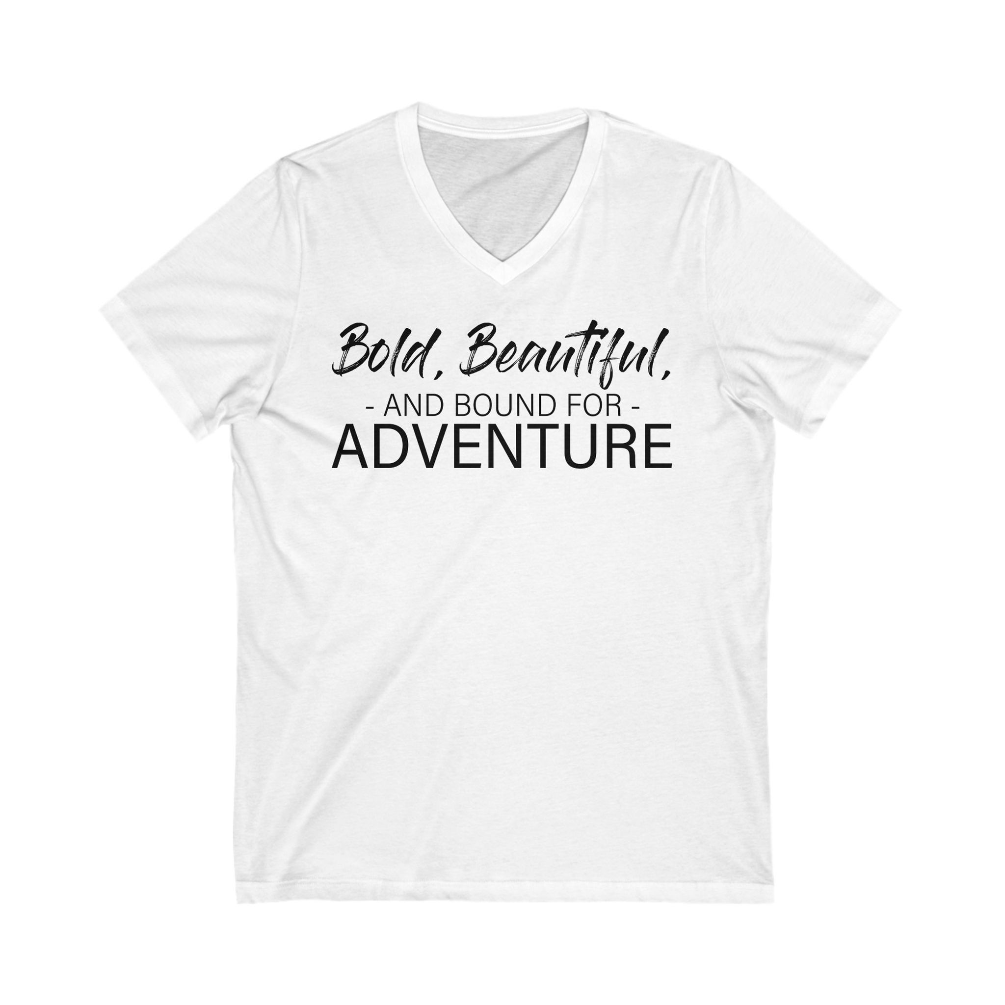 Unisex Jersey Short Sleeve V-Neck Tee