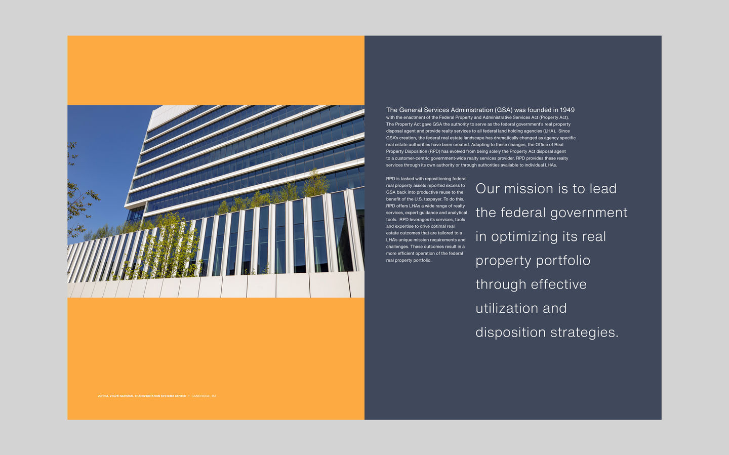 Interior spread of 2022 Dept. of Disposal yearly report.
