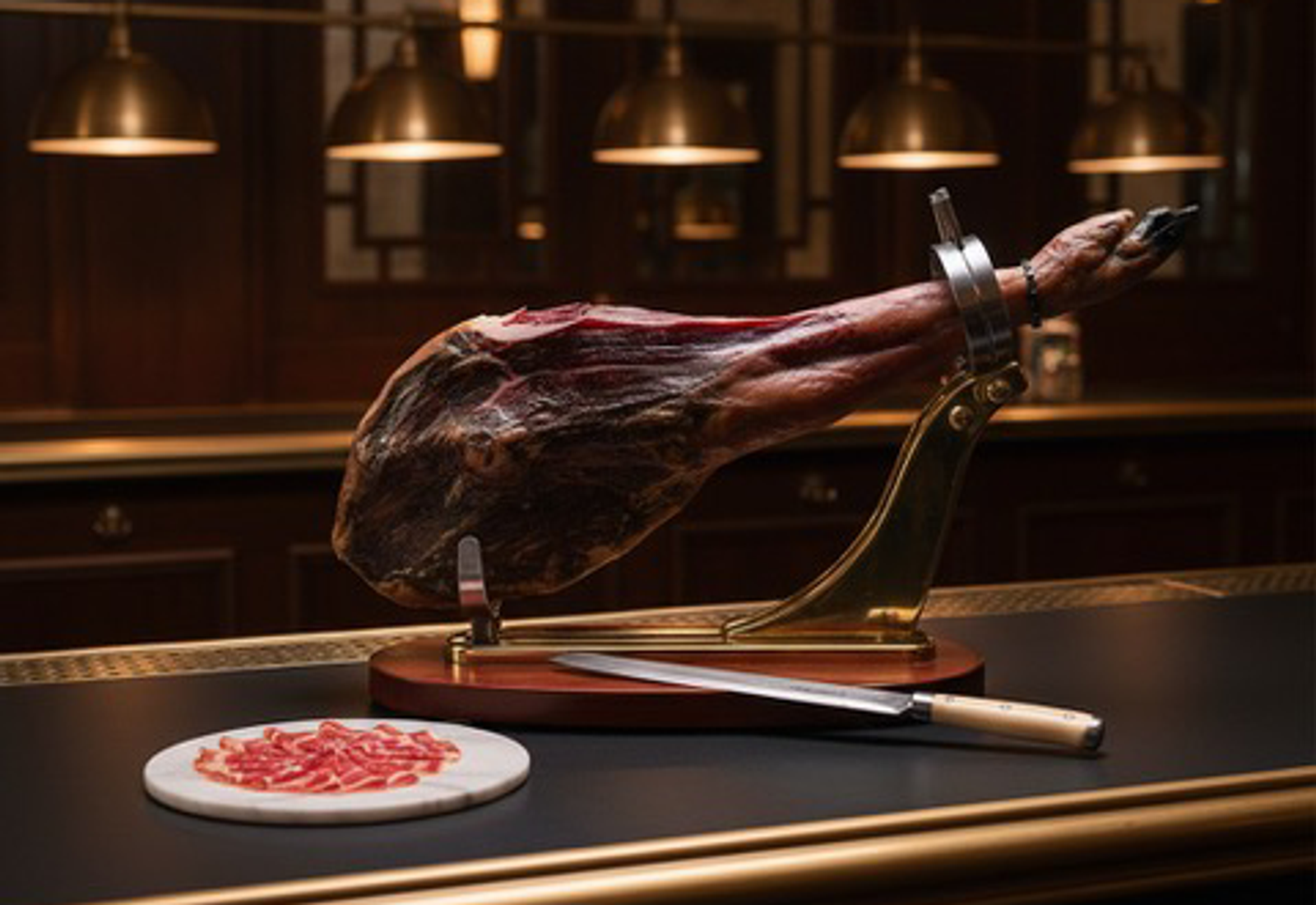 Pata Negra ham served at Twent's