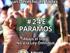 EL MOVIMIENTO NACIONAL CAMPESINO INDÍGENA SOMOS TIERRA SE SUMA AL PARO NACIONAL EN RECHAZO ABSOLUTO DEL DNU Y LA LEY ÓMNIBUS