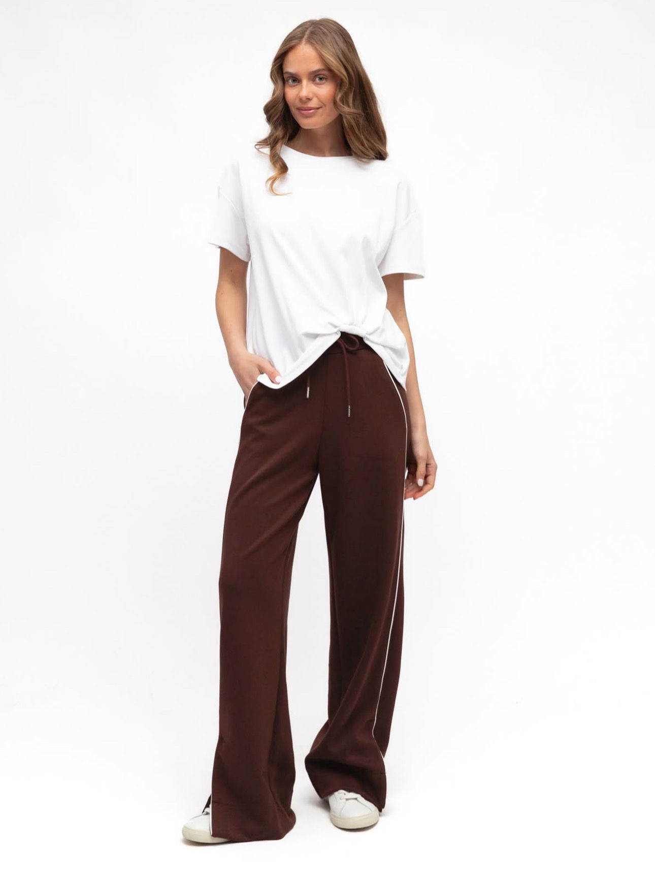 Central Park Track Pant Paper Heart – Chocolate