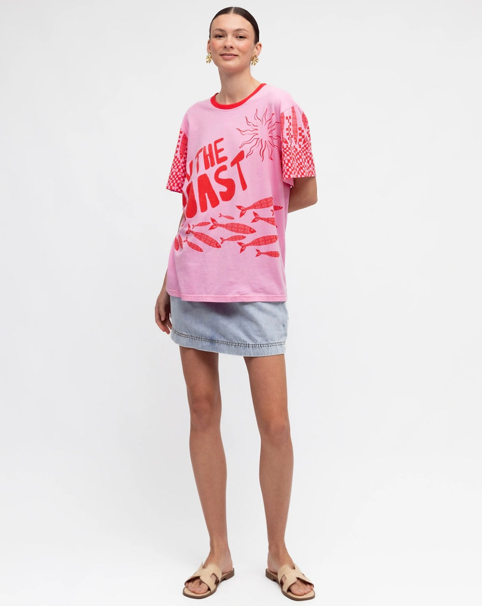 Thumbnail: 🌞🐠 On The Coast Graphic Tee - Paper Heart 🐚🌊