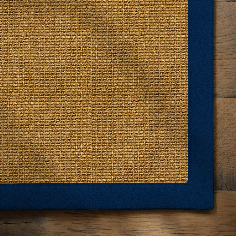 Sisal Big Boucle Classics Rug with Wool French Navy 300Lx200W Intec