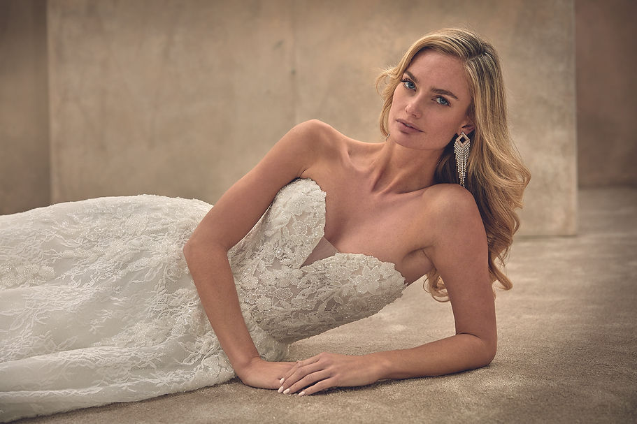 Demetrios style 1549 A-Line wedding dresses at June Brides Glasgow.