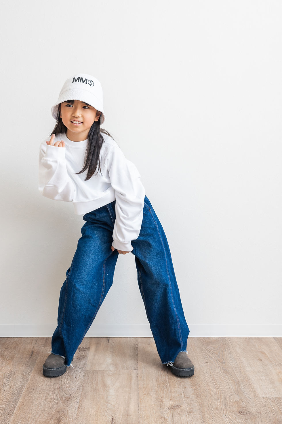 サムネイル： Japard kids Gaze mini short wide crew neck kids