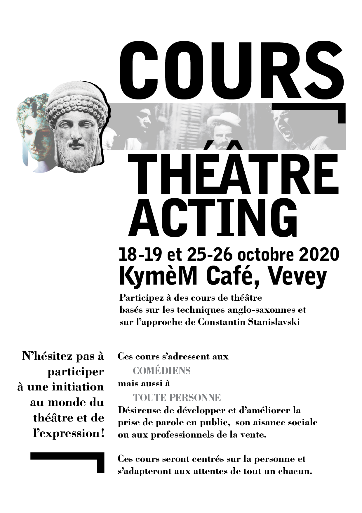 Cours de théâtre acting