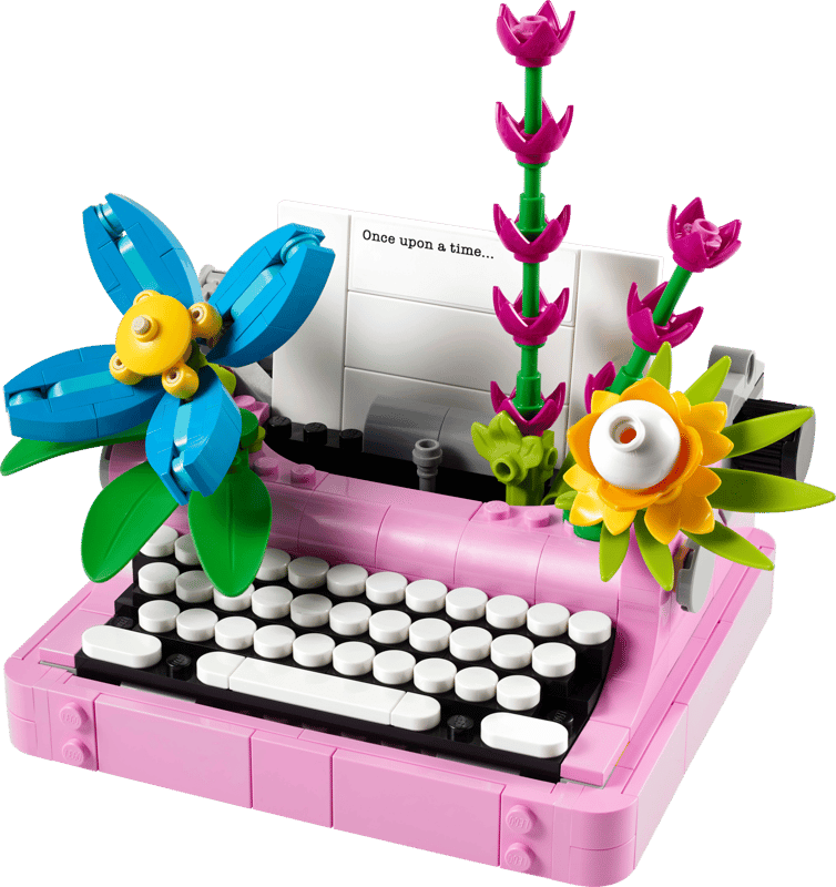 Thumbnail: LEGO - TYPEWRITER WITH FLOWERS