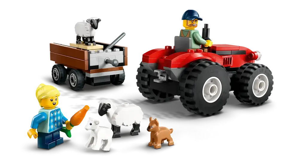 Thumbnail: LEGO City - Red Farm Tractor with Trailer & Sheep