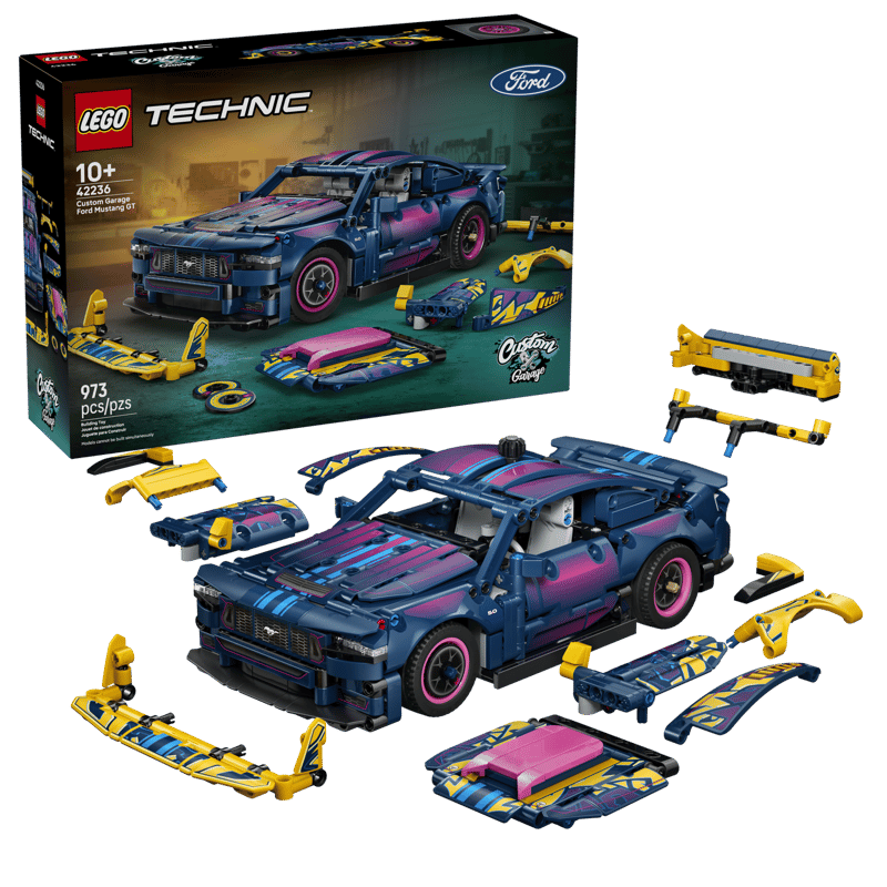 LEGO - CUSTOM GARAGE FORD MUSTANG GT CAR