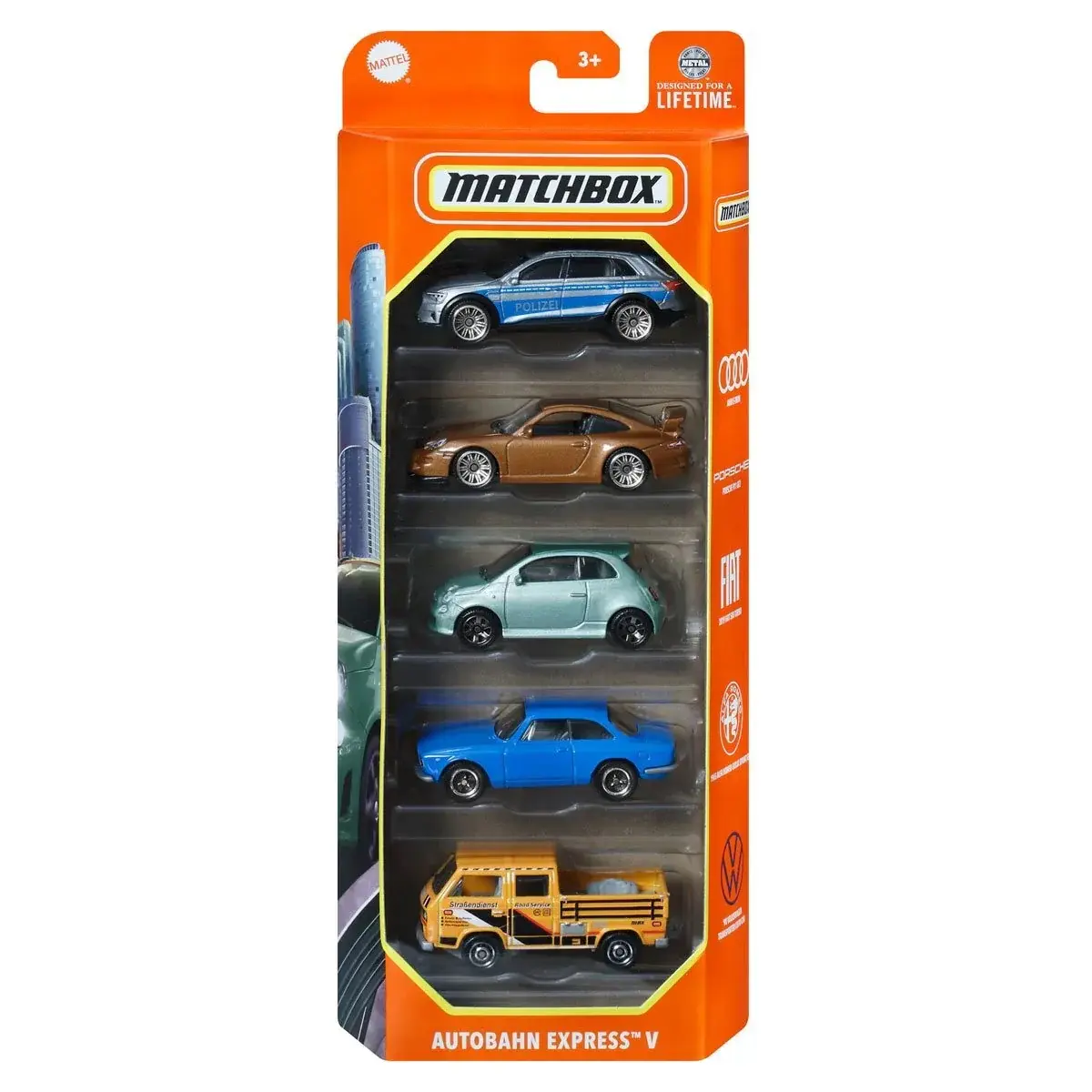 MATCHBOX 5 PACK ASST AUTOBAHN EXPRESS V