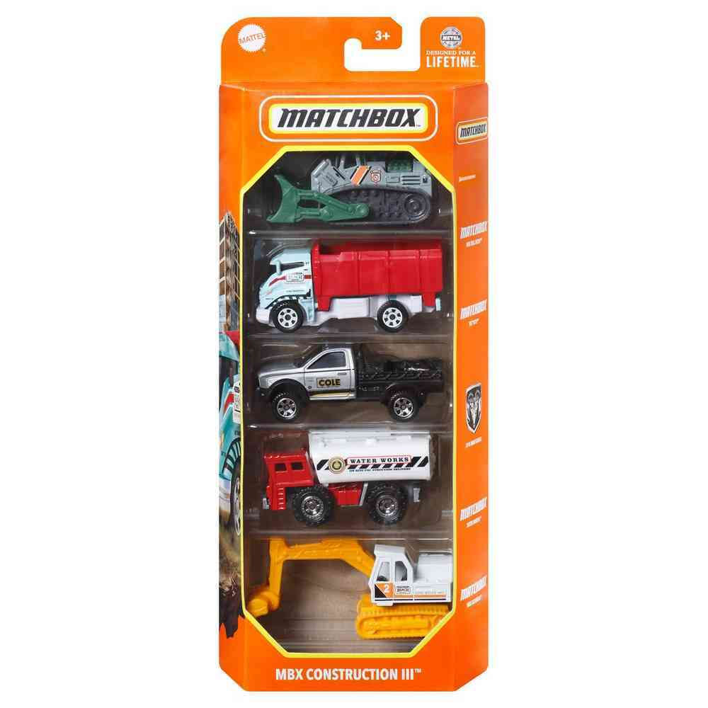 MATCHBOX 5 PACK ASST MBX CONSTRUCTION III