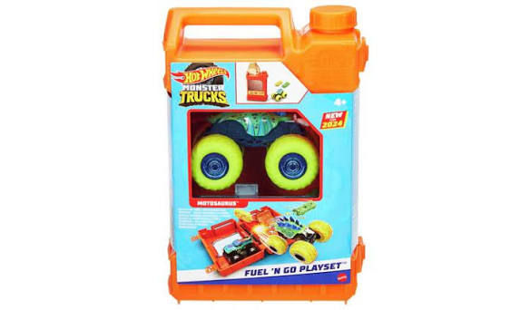 HOT WHEELS MONSTER TRUCKS FUEL N GO PLAYSET
