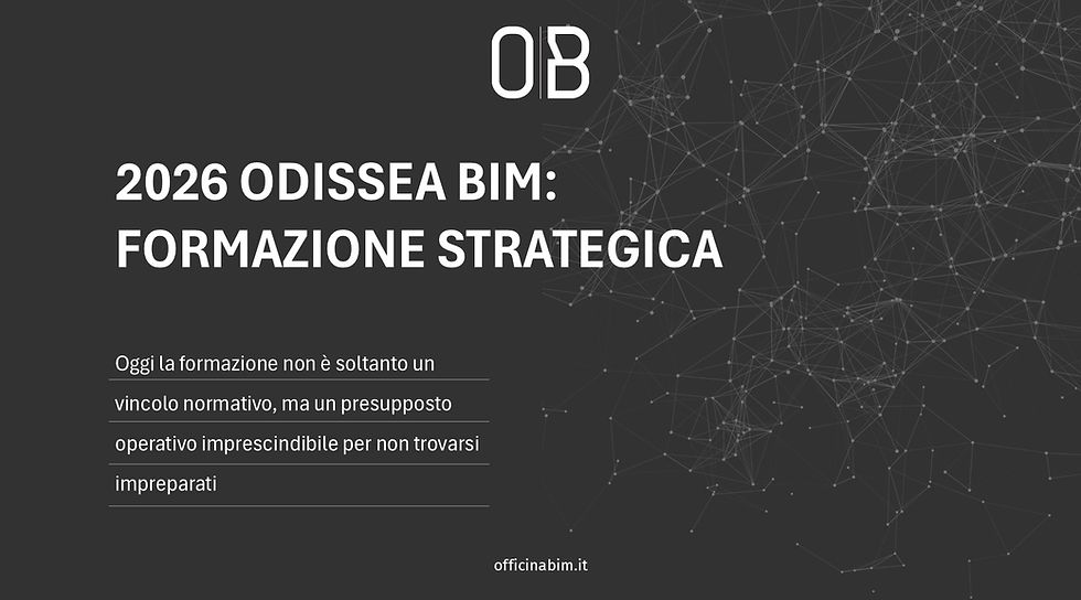 2026 ODISSEA BIM: FORMAZIONE STRATEGICA