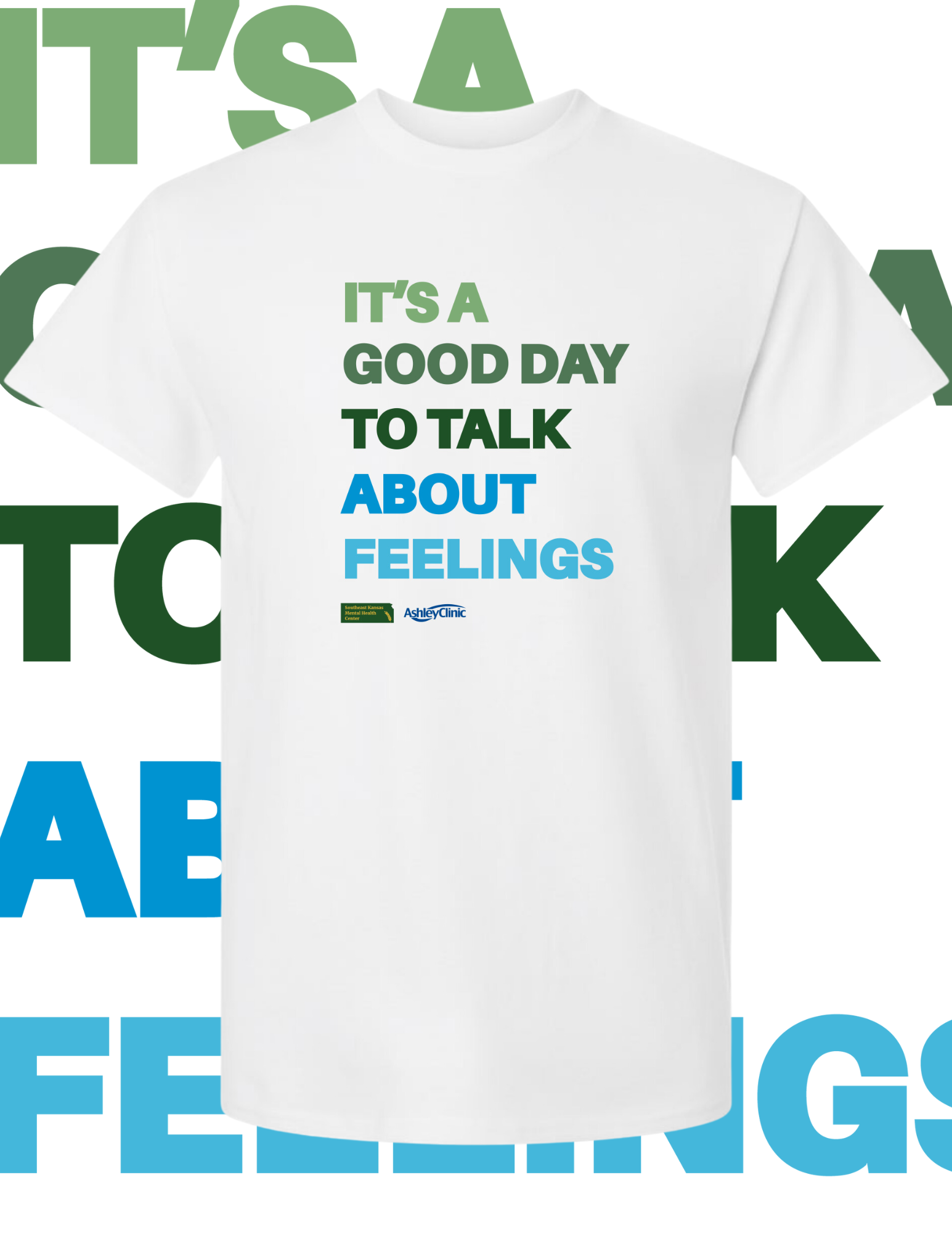 It's a Good Day to Talk About Feeling /SEKMHC & Ashley Clinic Crewneck Short