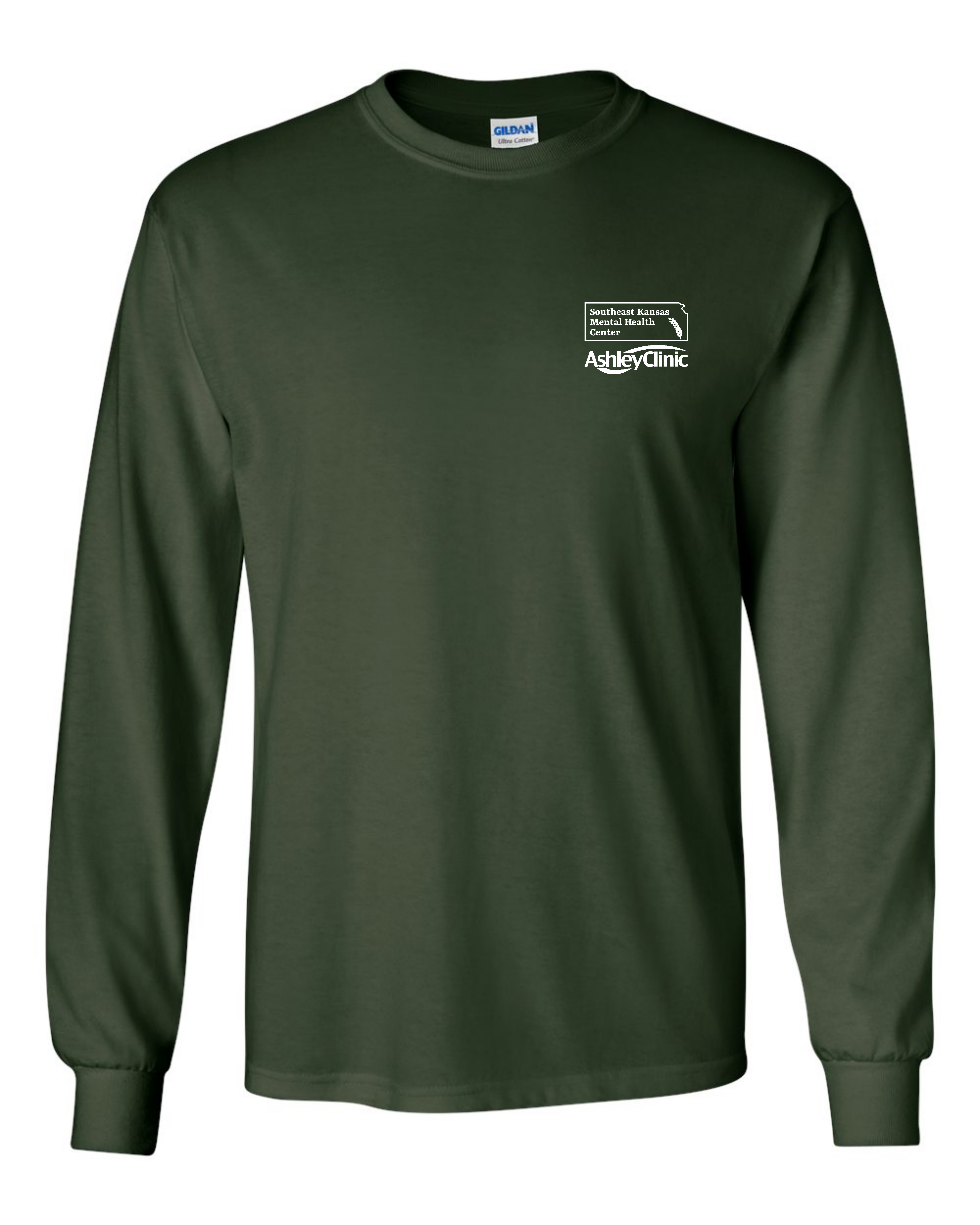 SEKMHC & Ashley Clinic Logo Crewneck Long-Sleeved Tee