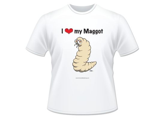 Funny T-Shirt I love my Maggot