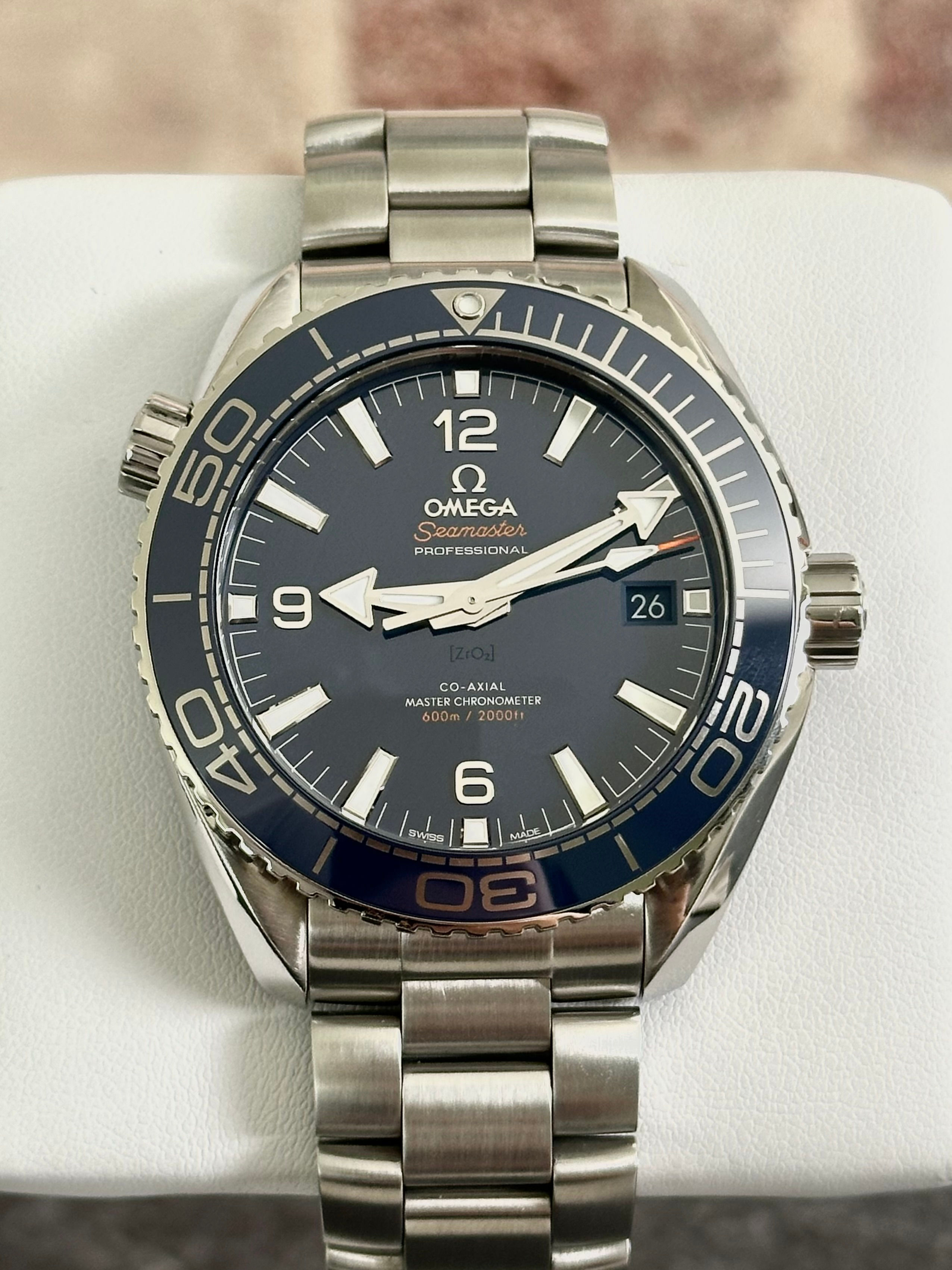 Omega Seamaster Planet Ocean 600M Blue Dial Steel Ceramic 43.5mm