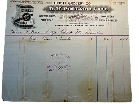 1890 Keene NH Abbott Grocery Astor House