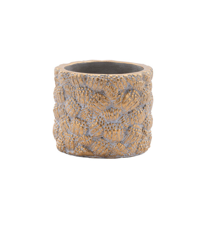 White/Gold Planter Small