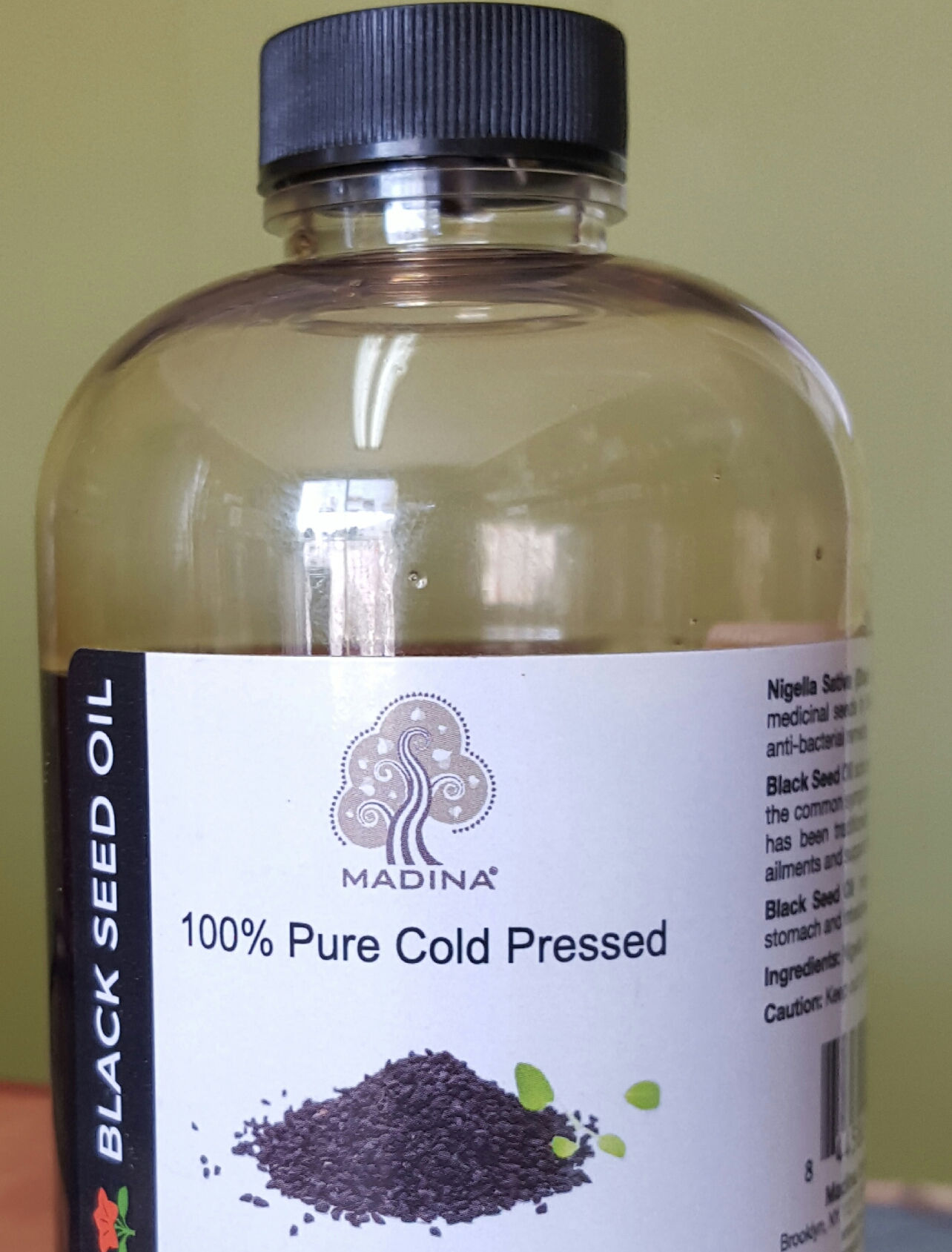 100% Pure Cold Pressed Black Seed Oil