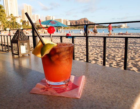 mai tai cocktail at beach in Hawaii.jpg
