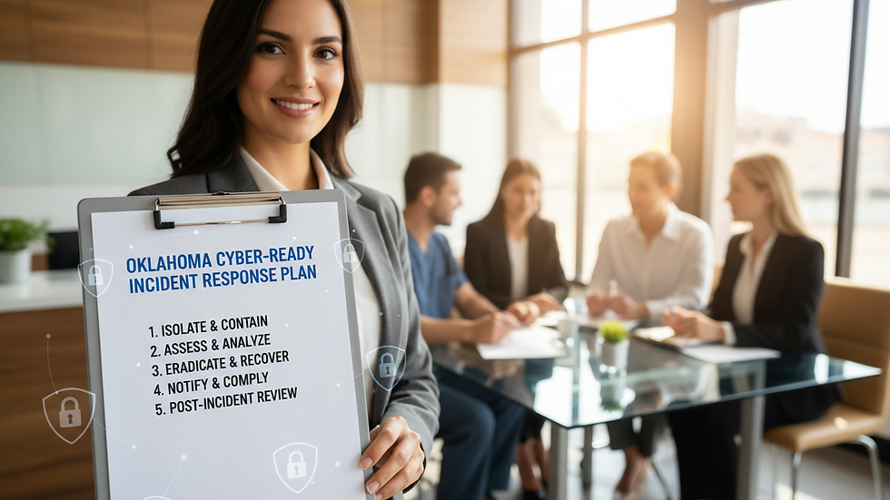 Close-up view of a cybersecurity incident response checklist on a clipboard