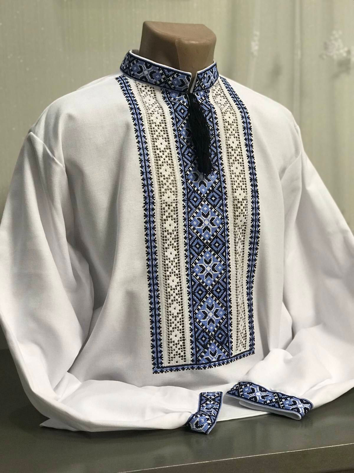 Вишиванка, чоловіча вишита сорочка "Мережка" (Арт. 02679)