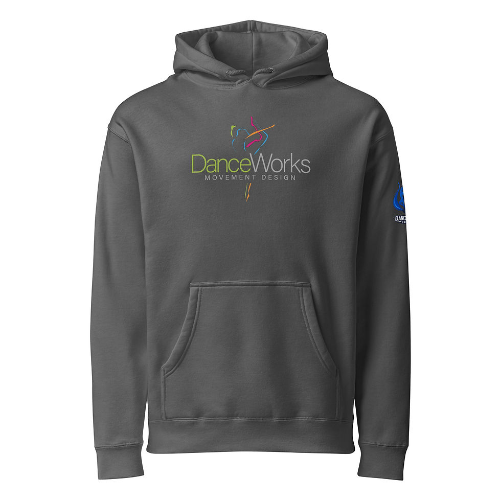 Thumbnail: Unisex Heavyweight Hooded Sweatshirt - Co-Branded DWMD - Proud Dance Family