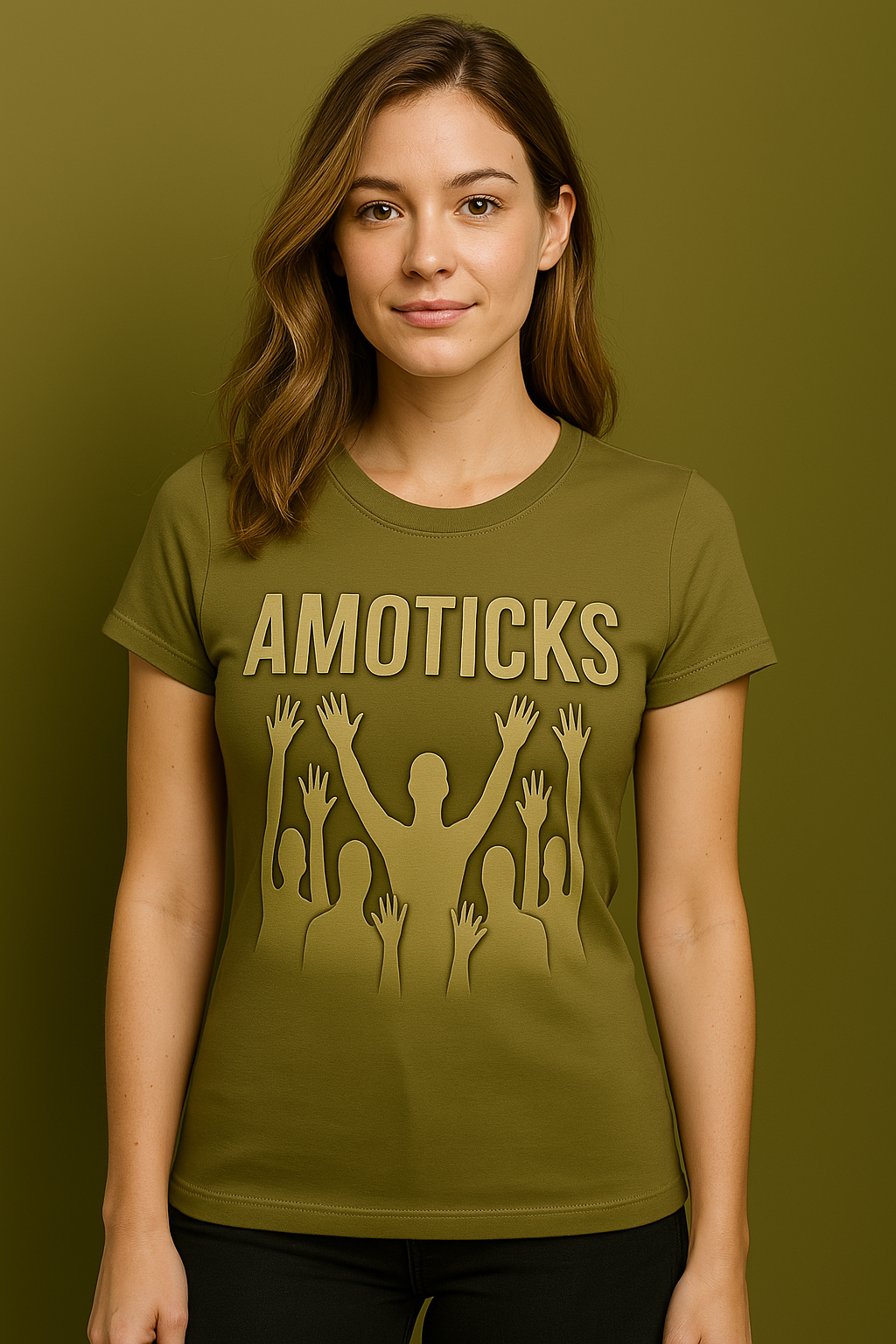 Amoticks Army Green T-Shirt