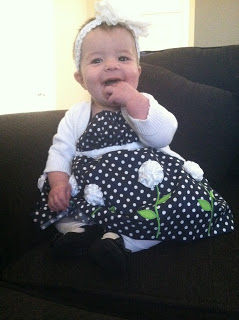 Pretty girl in her party dress