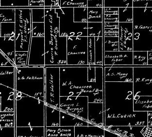 Map from the Farm Ownership Atlas of Clay County South Dakota